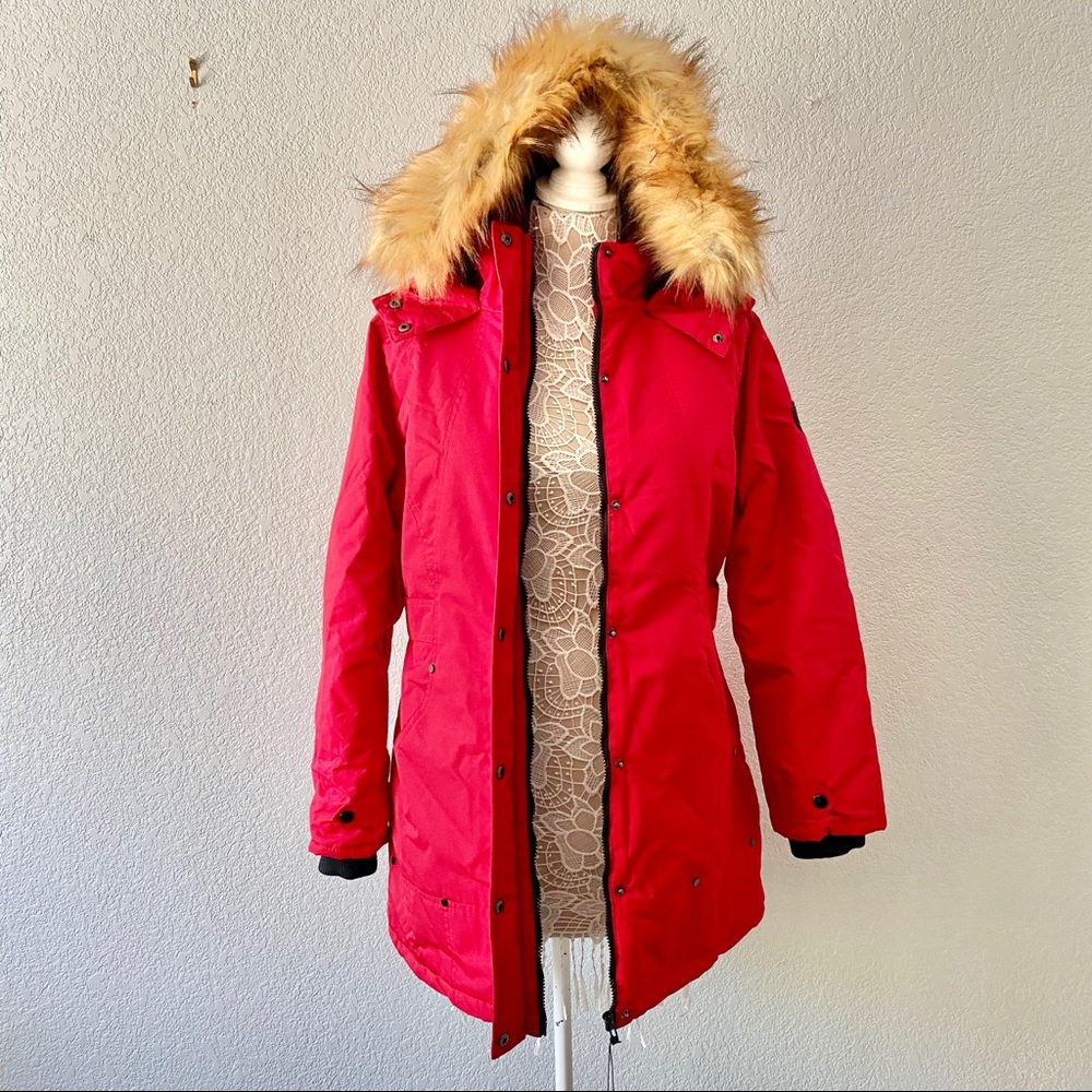 Outerwear parka, lined, removable hood